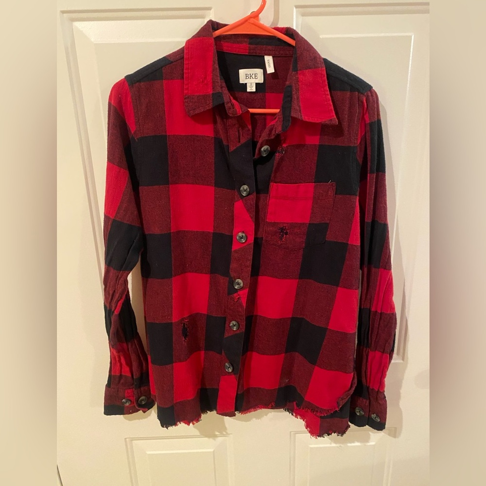 Bke distressed Buffalo check flannel